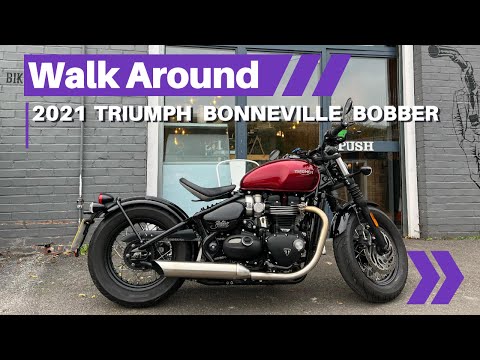 2021 Triumph Bonneville Bobber Walk Around - Video