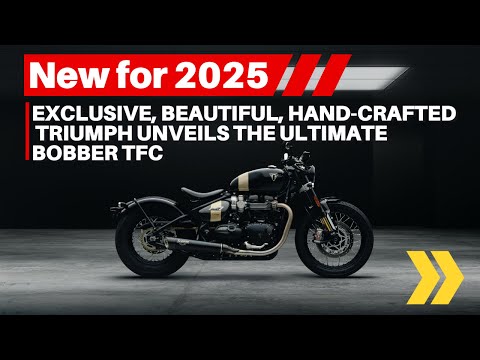 New For 2025 - Exclusive, Beautiful, Hand-crafted Triumph Unveils The Ultimate Bobber Tfc - Video