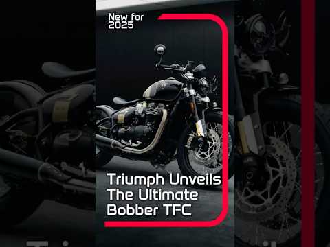New For 2025 - Exclusive, Beautiful, Hand-crafted Triumph Unveils The Ultimate Bobber Tfc - Video
