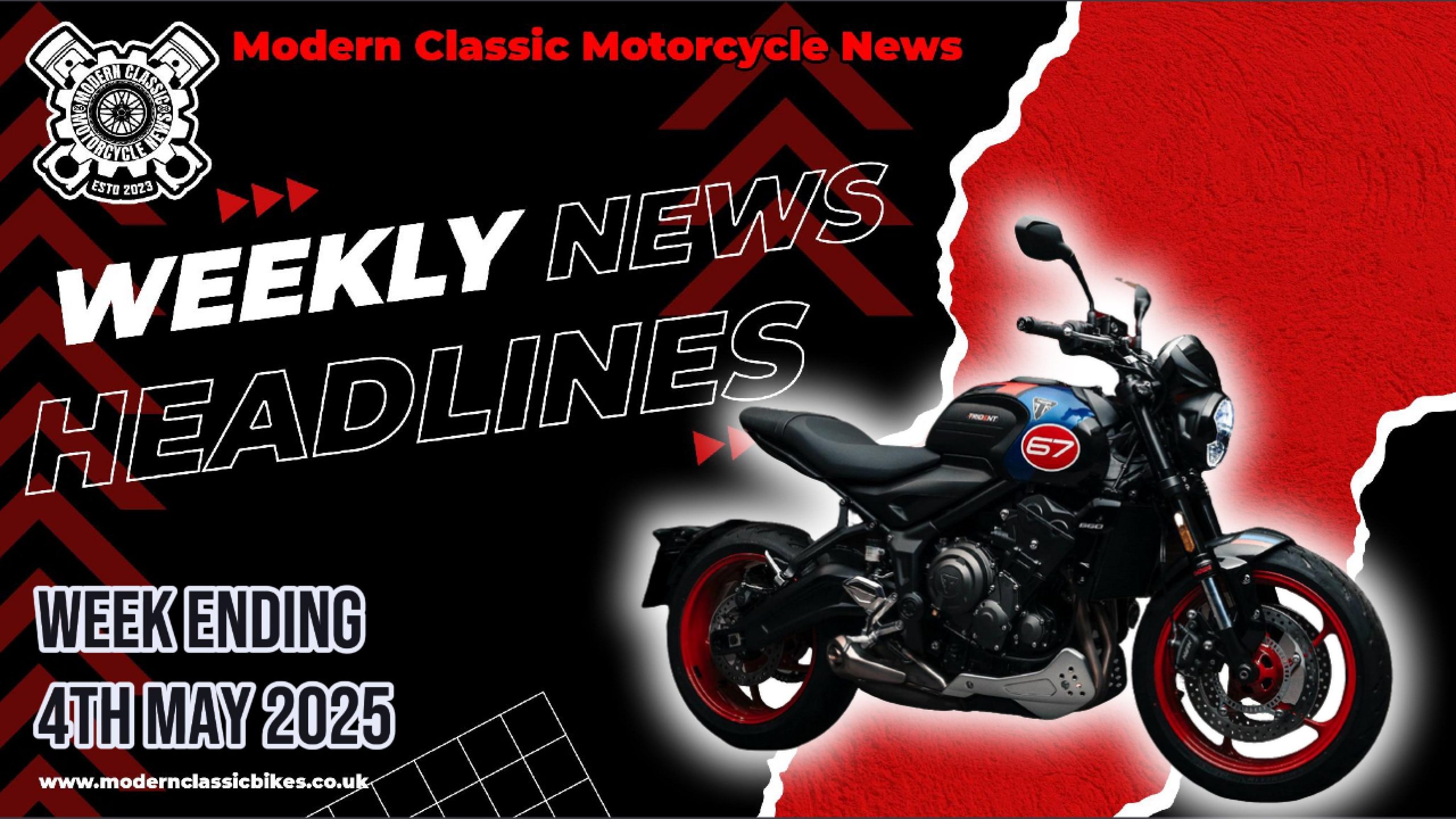 Modern Classic Motorcycle News Headlines - Weekly Round Up - Week Ending 4th May 2025