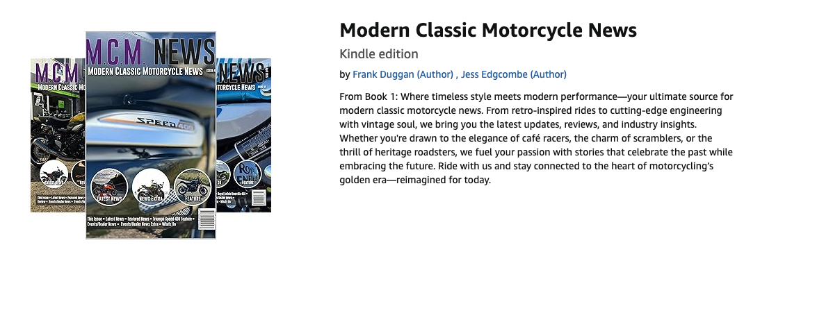Modern Classic Motorcycle News Headlines - Weekly Round Up - Week Ending 11th May 2025