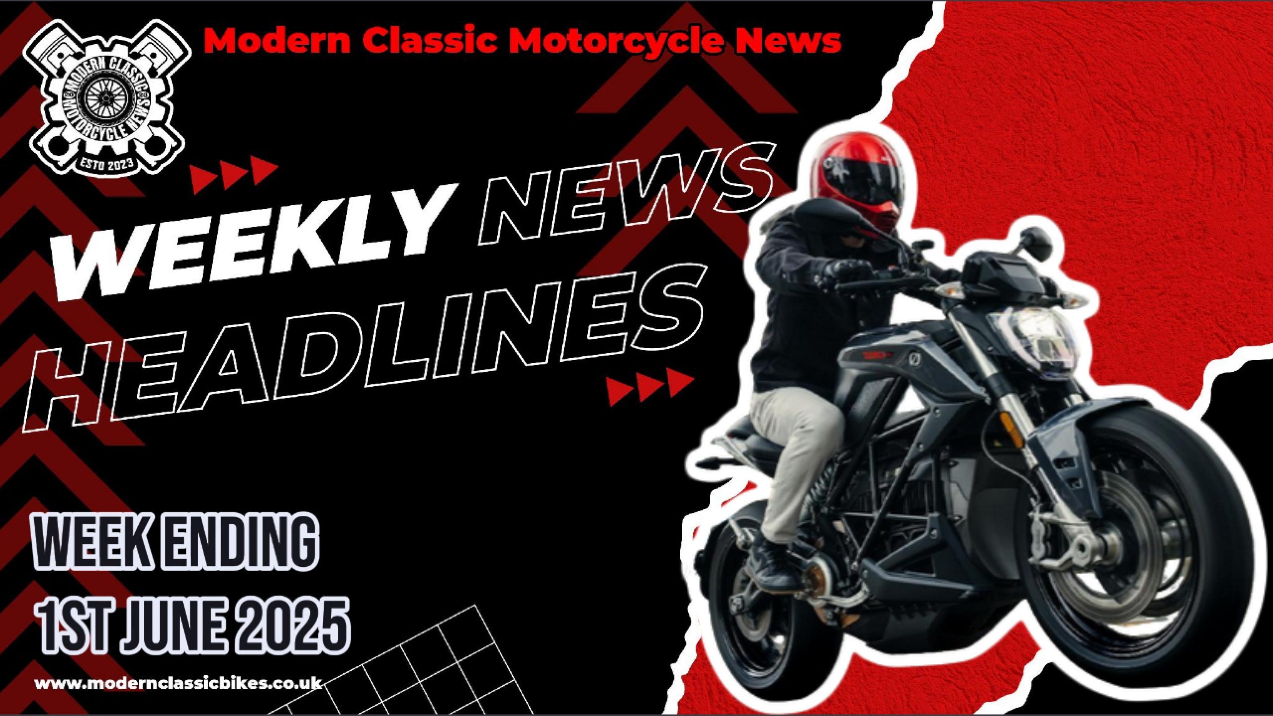 Modern Classic Motorcycle News Headlines - Weekly Round Up - Week Ending 1st June 2025