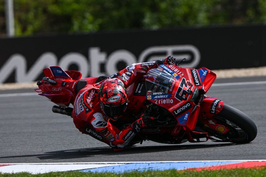 Motogp: Bagnaia Top In Brno As Marquez Crashes Out In Qualifying