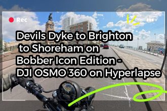 Devils Dyke To Brighton To Shoreham On Bobber Icon Edition - Dji Osmo 360 On Hyperlapse